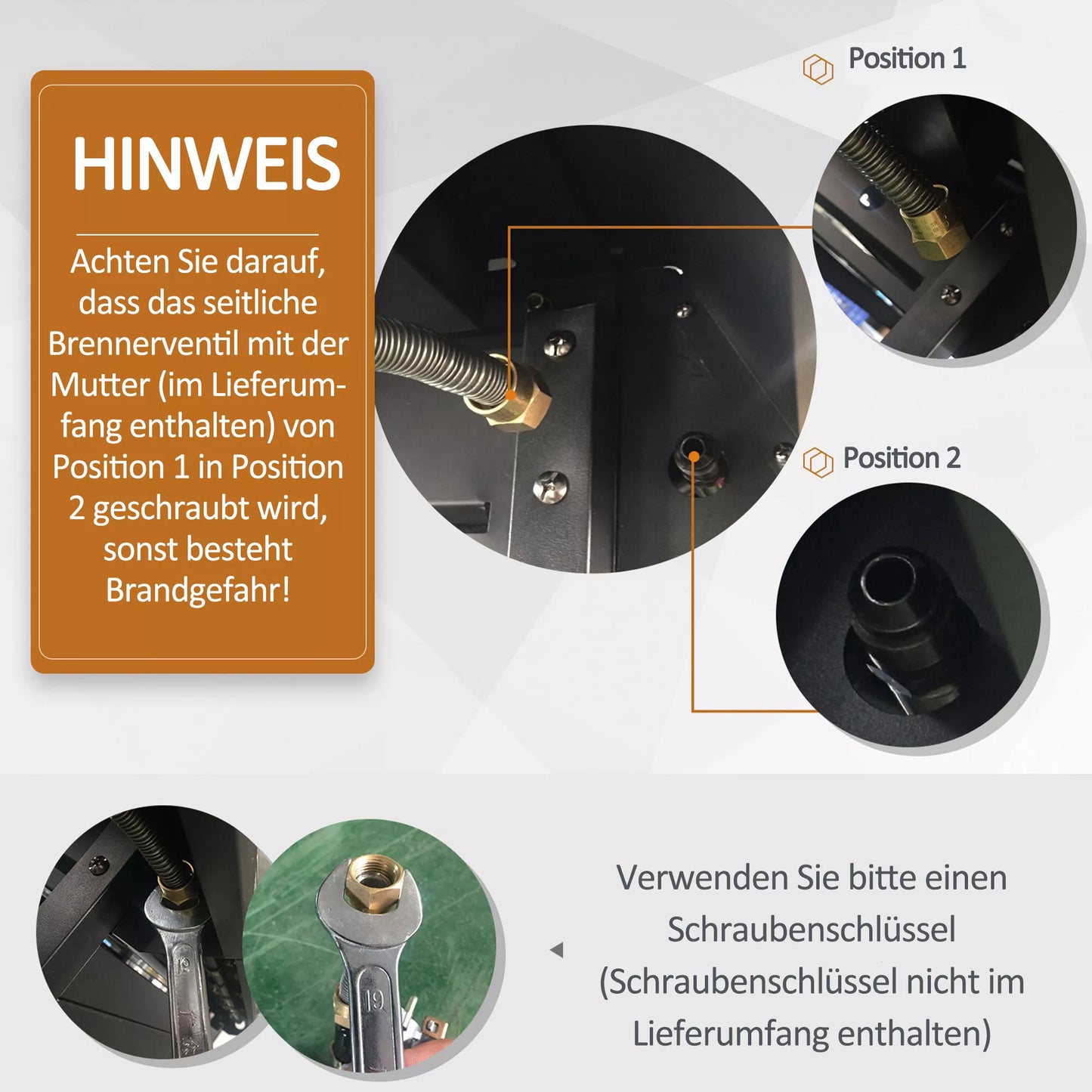 Dujinė kepsninė su 3 pagrindiniais degikliais + 1 šoniniu degikliu, laikymo lentyna, nerūdijančio plieno, juoda, 110 x 50 x 100 cm