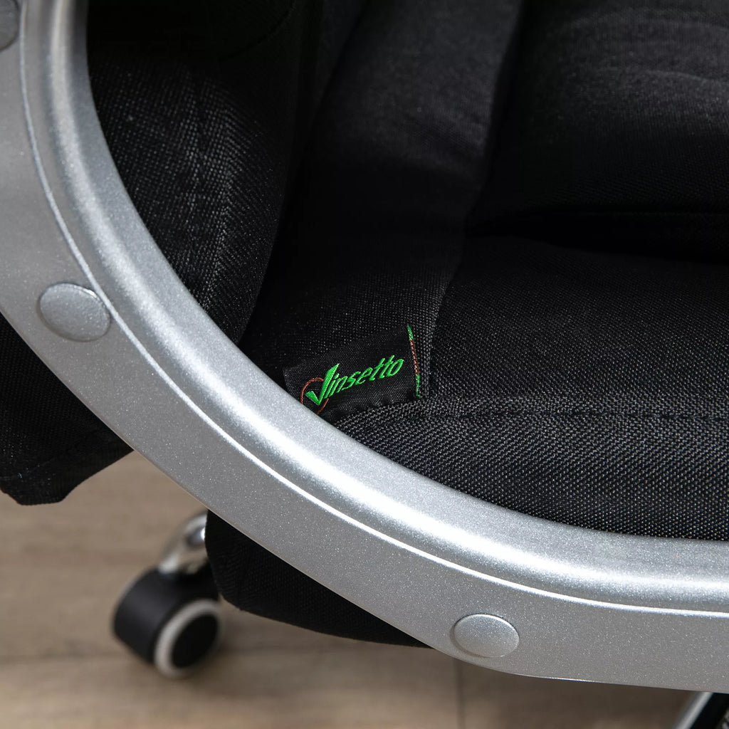 Biuro kėdė Darbo kėdė Rašomojo stalo kėdė Sukiojama kėdė 360° Ergonomiška Sūpynės funkcija Reguliuojamas aukštis Juoda Linas 64 x 75 x 111-121 cm