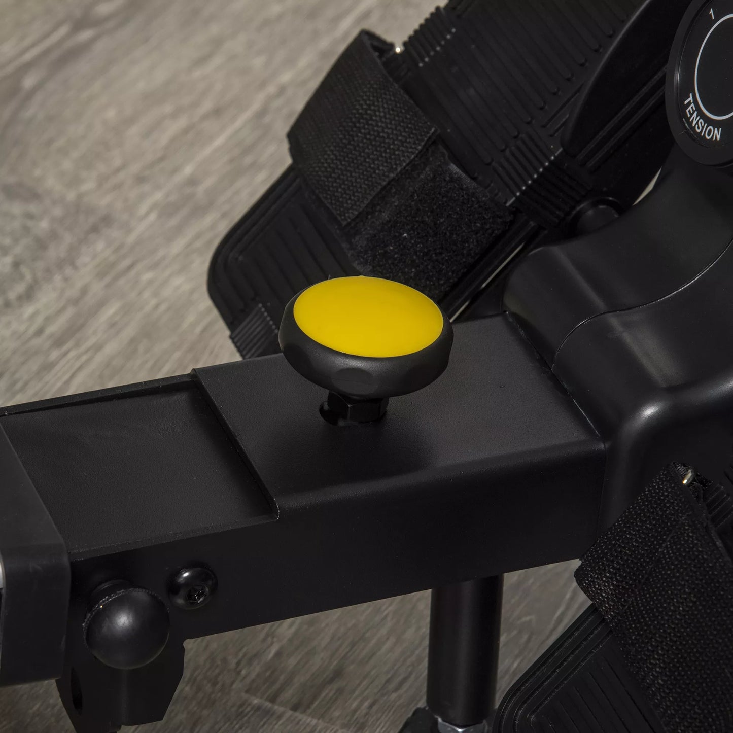 Sulankstomas irklavimo treniruoklis, tylus aliuminio rėmas, LCD monitorius, 8 pasipriešinimo lygiai, Juoda/Sidabrinė