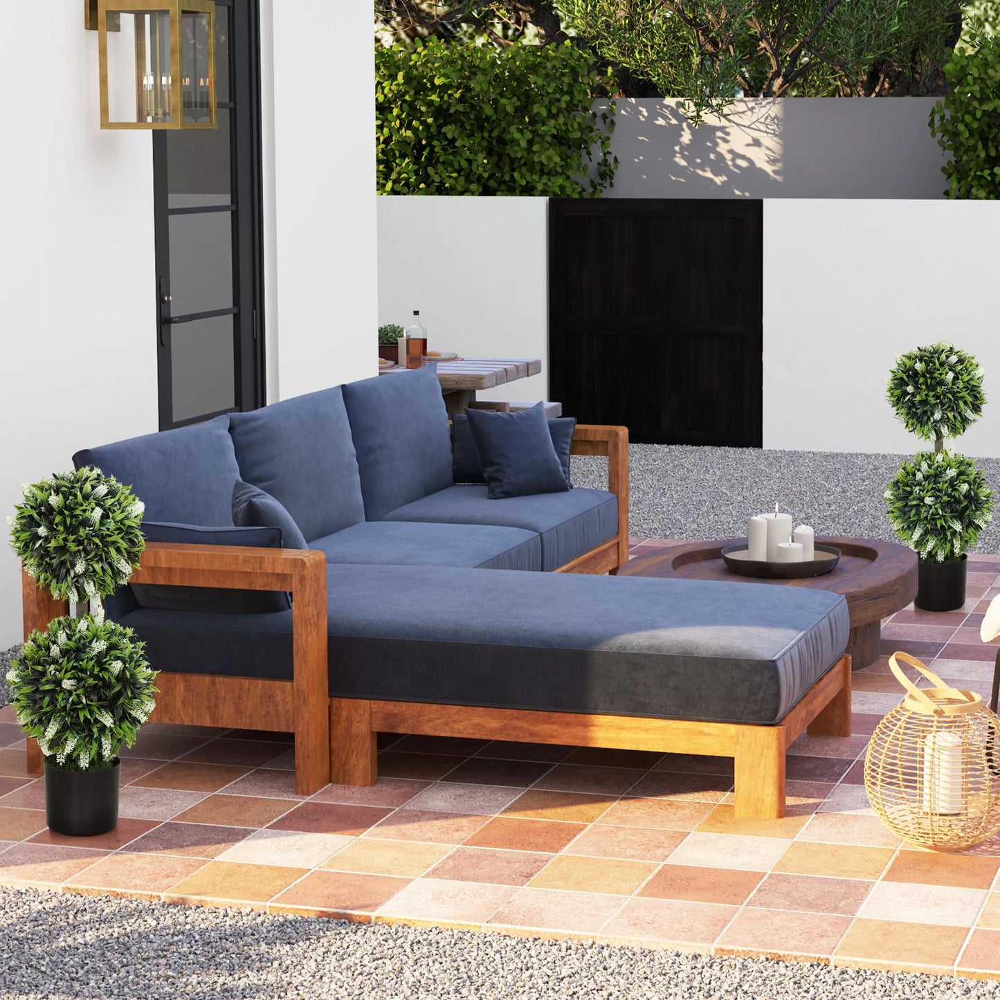 2 vnt. rinkinys Dirbtiniai augalai, UV spinduliams atsparūs dirbtiniai augalai vazone, 70 cm kambariniai augalai svetainei, sodui