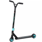 Pro Stunt-Scooter, paspirtukas laisvojo stiliaus triukams, aliuminis, metalas, dirbtinė oda, vaikams ir suaugusiems, žalias