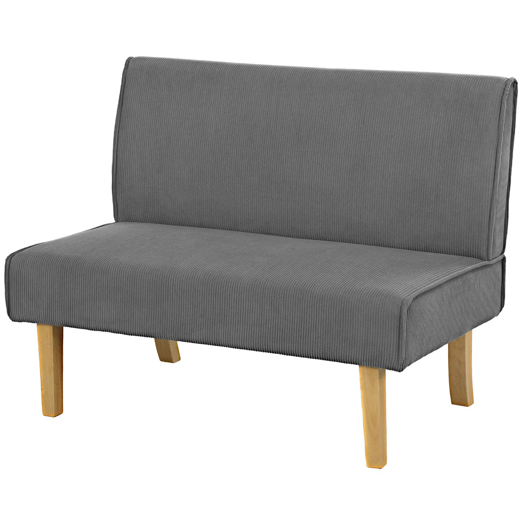 Dvivietė sofa, kompaktiška, iki 240 kg, pilka