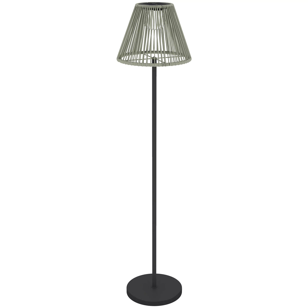 Saulės stovas Rattan saulės lempos su šviesos jutikliu 25 LED šviesos saulės lempa boho stiliaus Ø33 x 135 cm