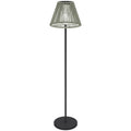 Saulės stovas Rattan saulės lempos su šviesos jutikliu 25 LED šviesos saulės lempa boho stiliaus Ø33 x 135 cm