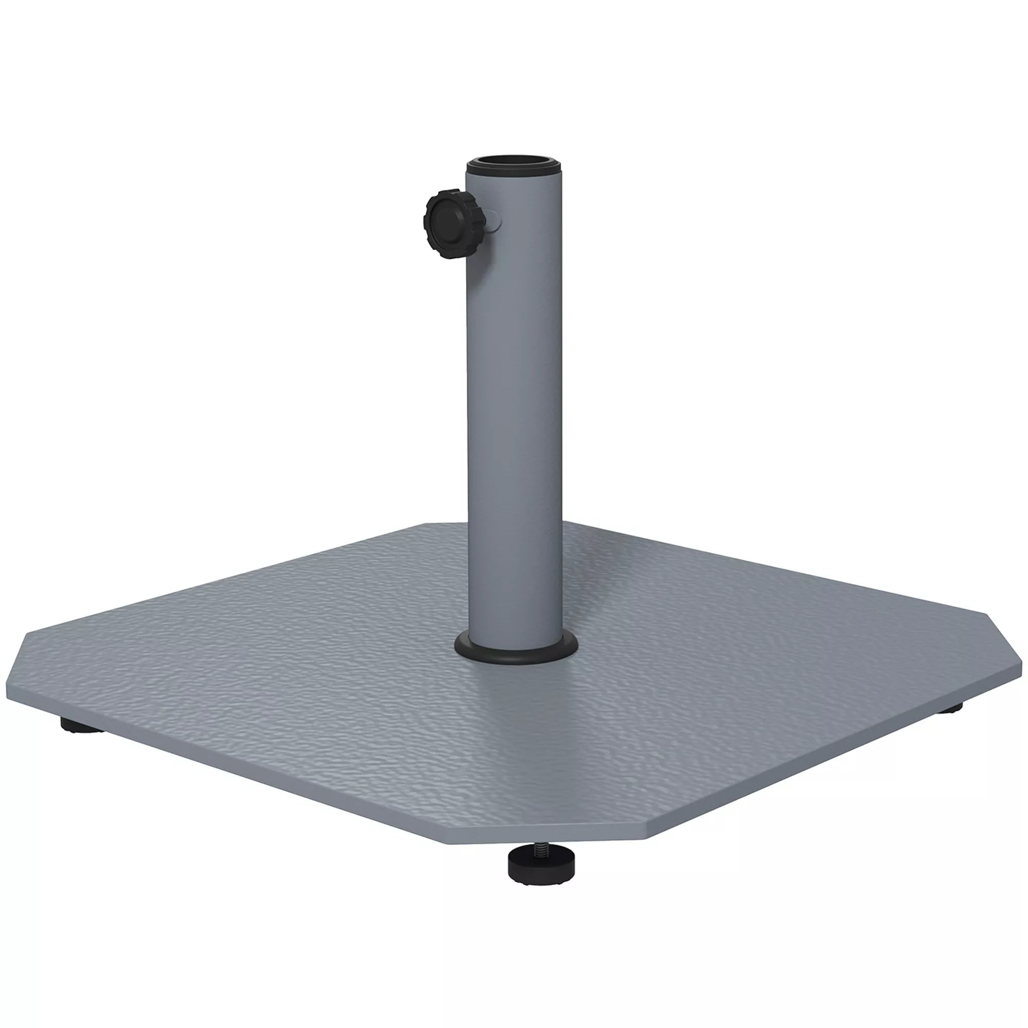 Metalinis skėčių stovas 18,5 kg Skėčių stovas, kvadratinis Skėčių laikiklis skėčiams 32/38/48 mm