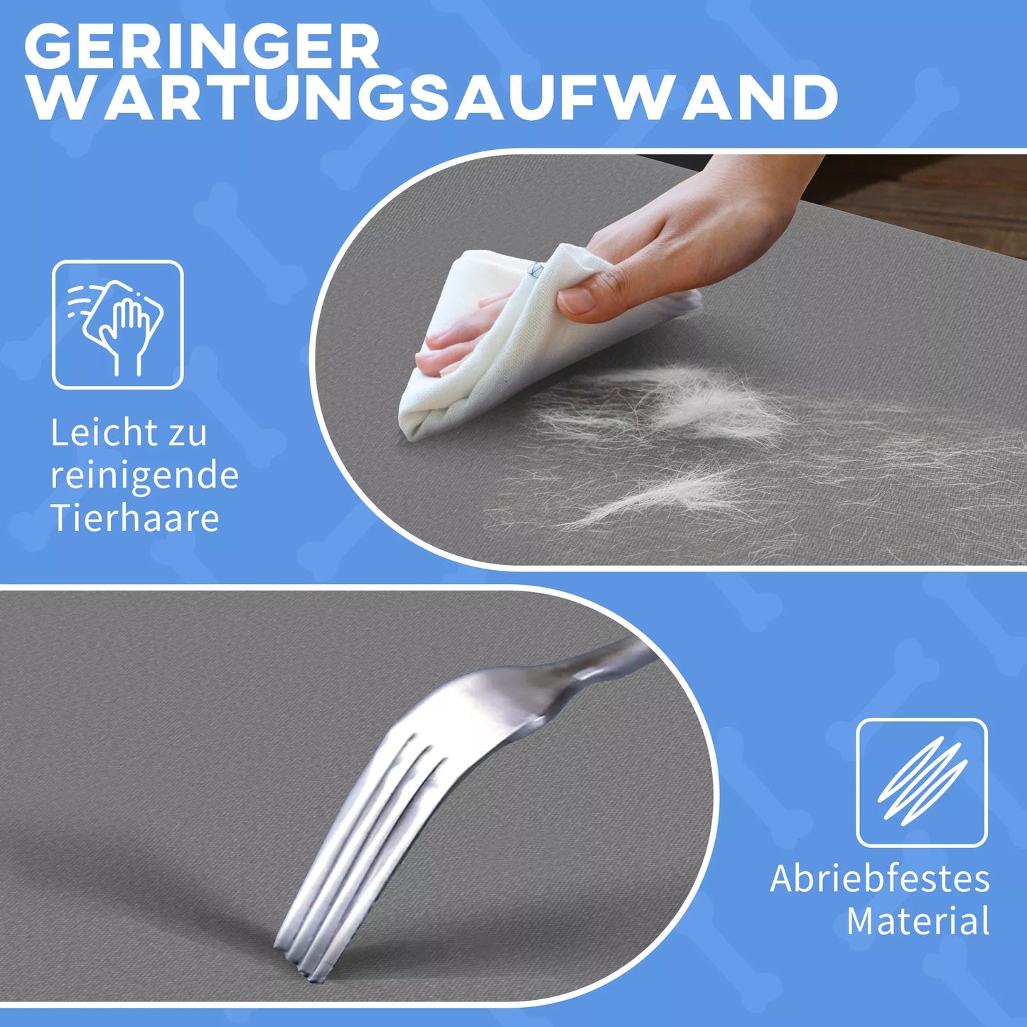 Šunų guolis, sulankstomas, tvirtas ir patogus, iki 10kg, 71x58x20cm, pilkos spalvos