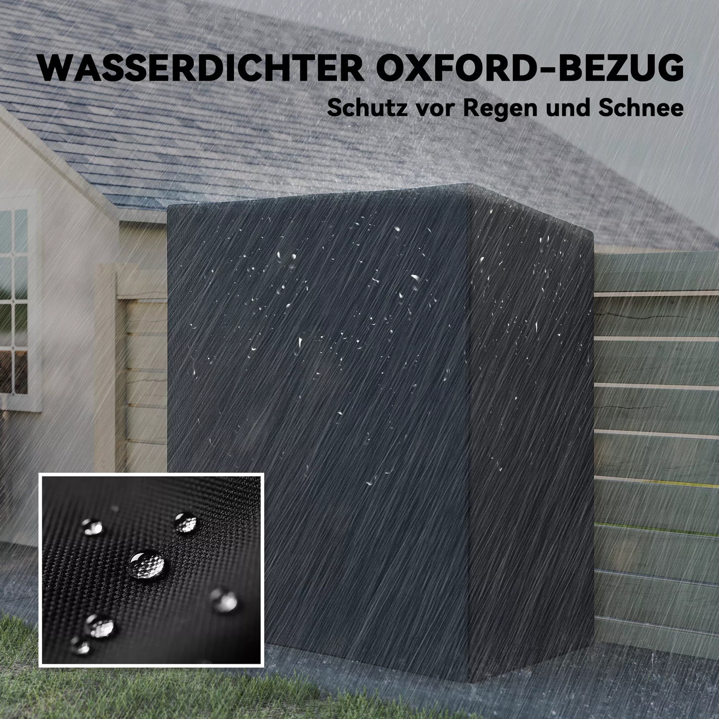 Malkinė, stovas malkoms iš plieno, su medžiaginiu uždangalu, 300 kg apkrova, 140 x 70 x 154 cm, juoda