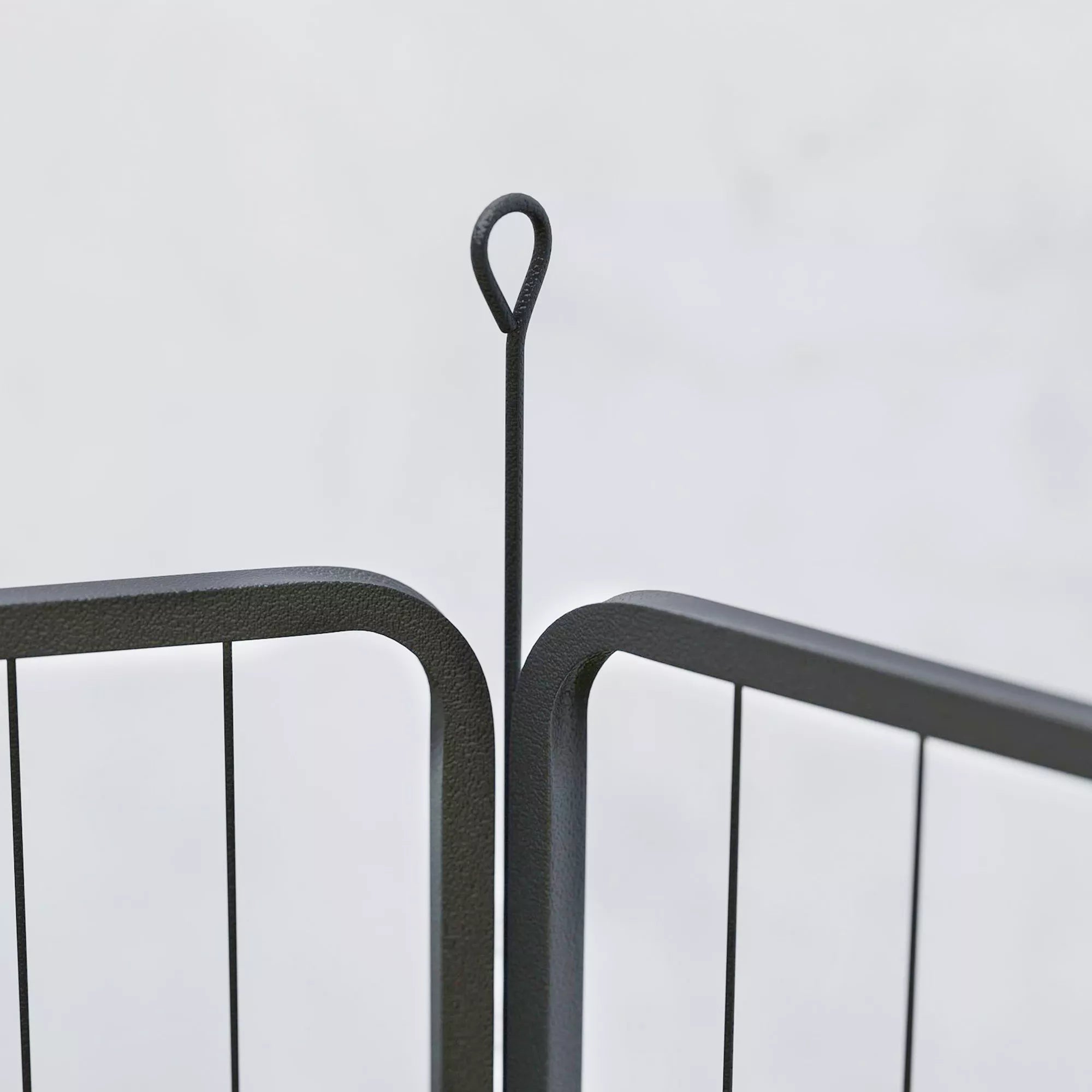 Šunų aptvaro praplėtimas, 2 dalių metalinis elementas, juodas