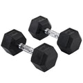Hexagon hantels, 2 vnt. rinkinys Hantels su raižytu rankenėle, ketaus hantelių rinkinys, 2 x 10 kg, hantelių rinkinys vyrams ir moterims, namams, sporto salėms, jėgos treniruotėms