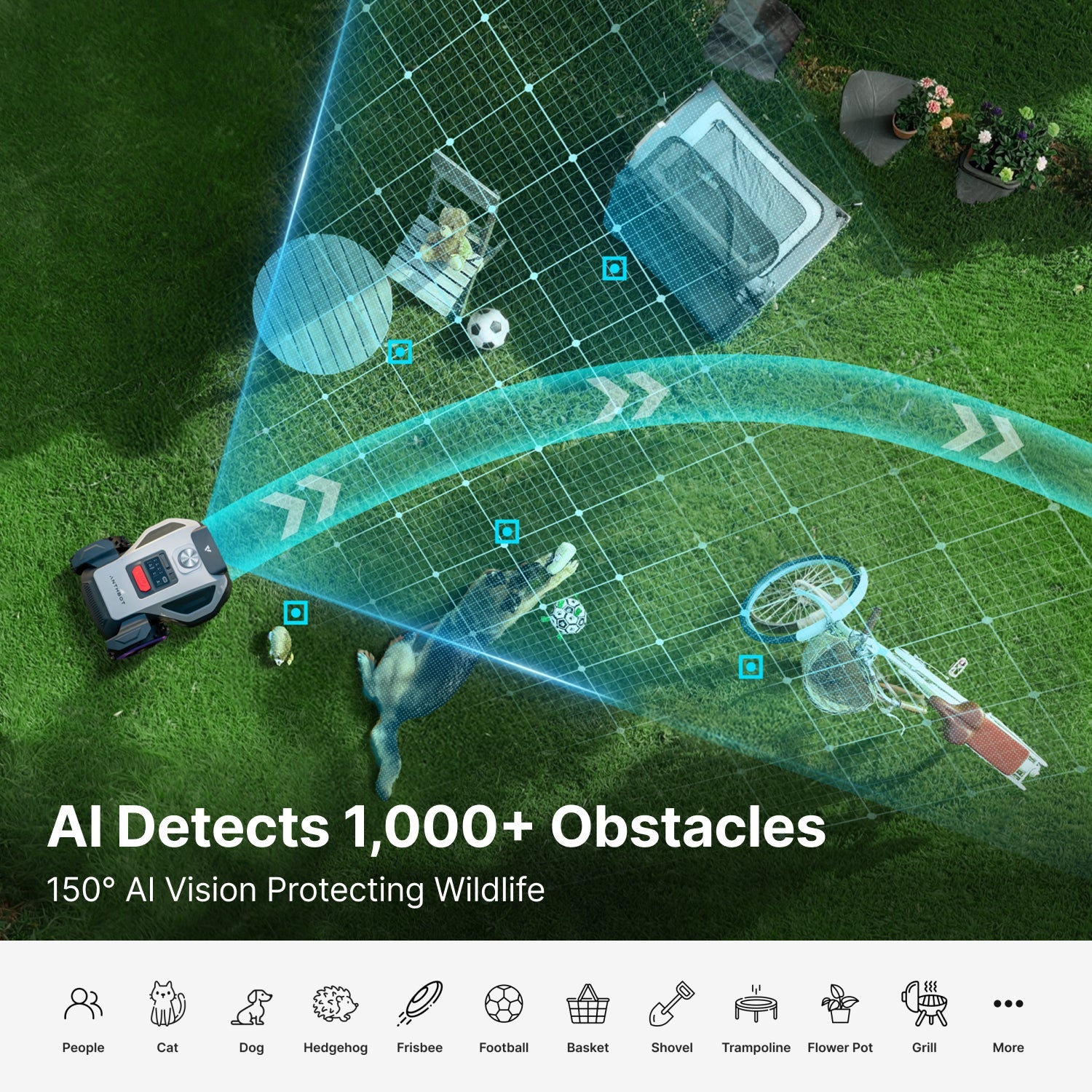 Vejos robotas Anthbot M5 LiDAR (500 m²)