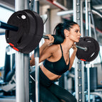 4 vnt. svorių plokščių rinkinys treniruotėms, sporto salėms, namų treniruotėms, jėgos treniruotėms, 2 x 7,5 kg ir 2 x 5 kg, juodos spalvos