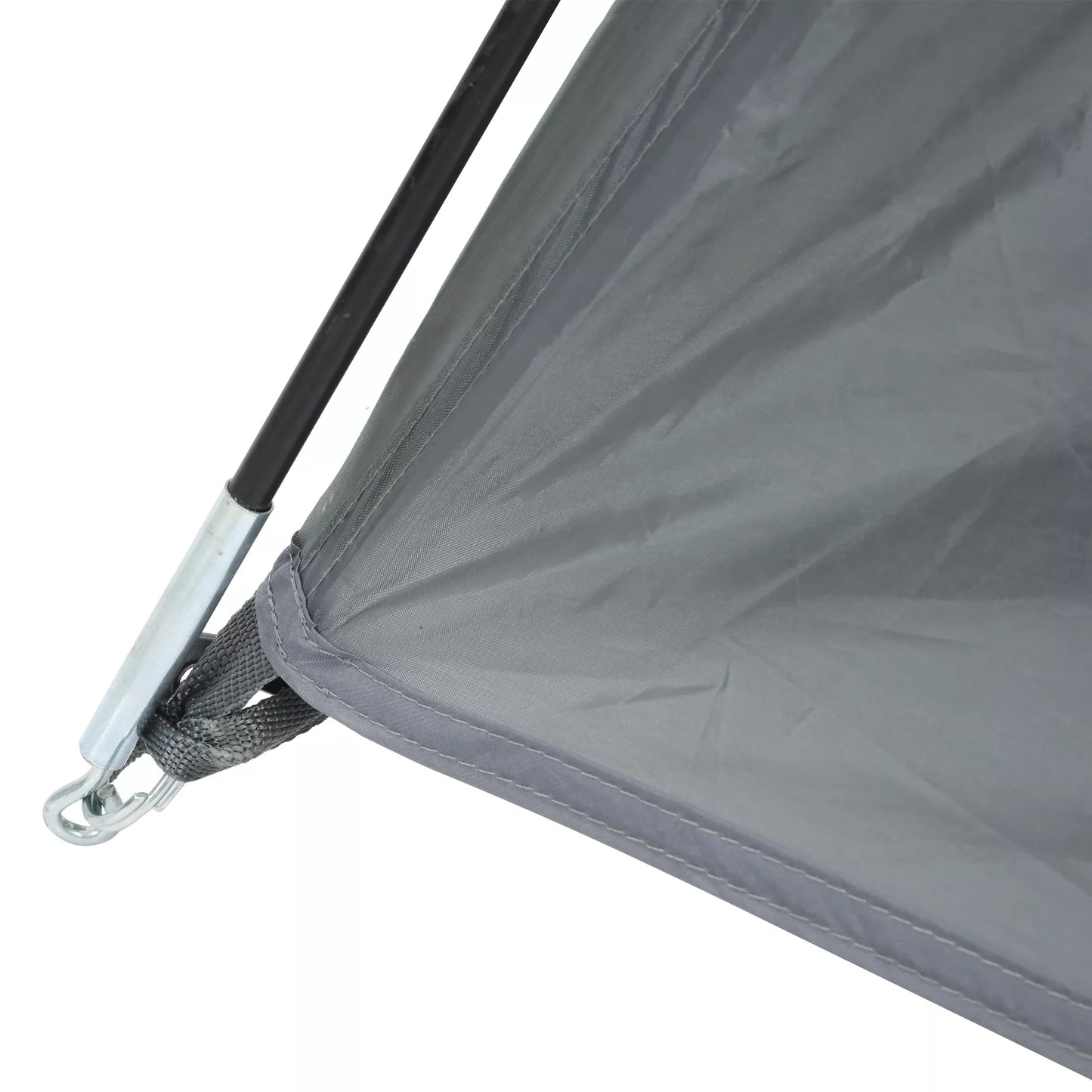 Kempingo palapinė 2-3 žmonėms, stiklo pluošto konstrukcija, durys su užtrauktuku, tinklelinis langas, transportavimo krepšys, kupolinė palapinė, 190T, 2000 mm atsparumas vandeniui, stiklo pluoštas, pilka
