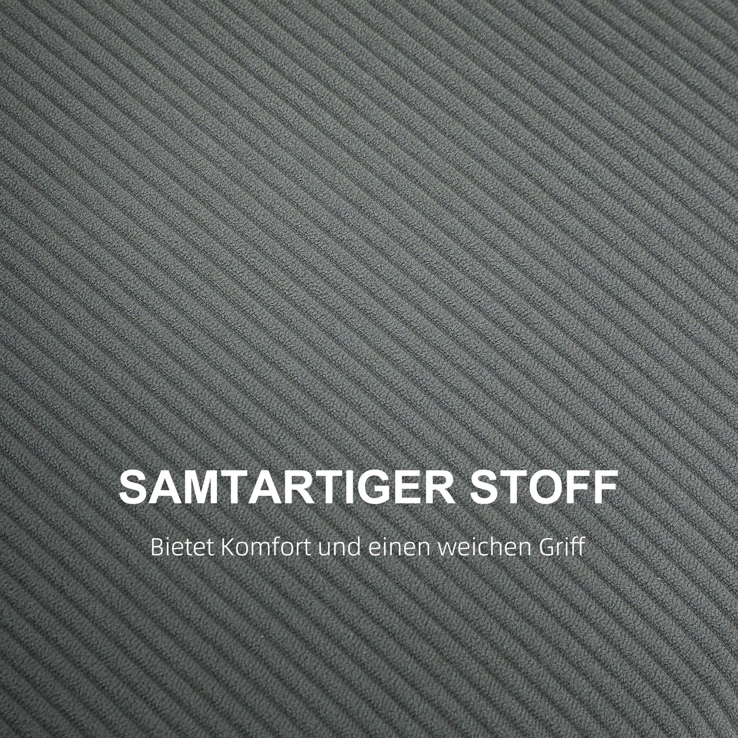 Dvivietė sofa, audinio sofa, 2 atlošo pagalvėlės, kordas, 145 x 75 x 78 cm, antracito spalva