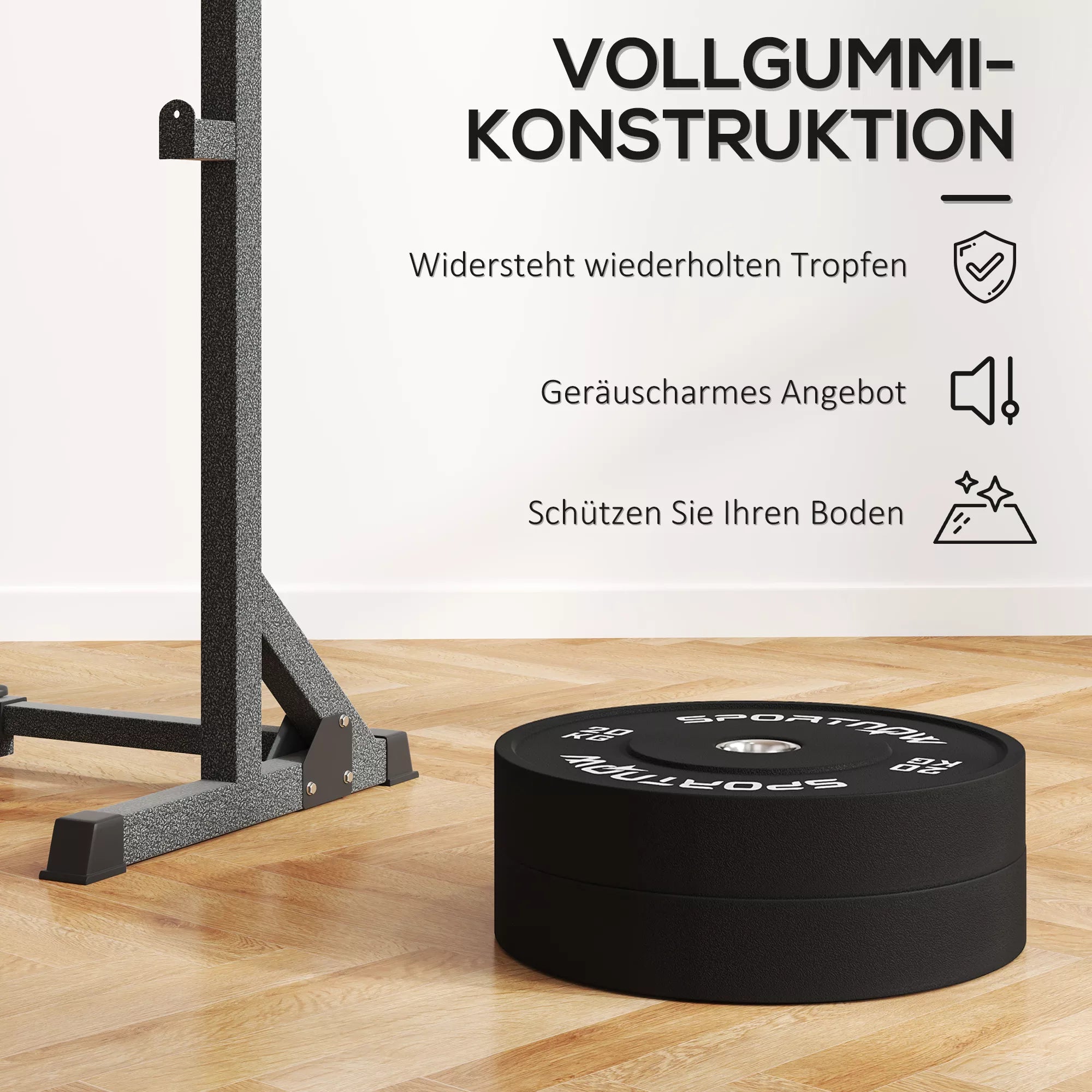 Svorių plokštelės 2 x 20 kg, olimpinio standarto, juodos