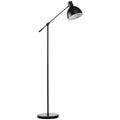 Pramoninio dizaino stovas, reguliuojamas aukštis, grindų jungiklis; 30 m x 30 cm x 131 cm, juodas