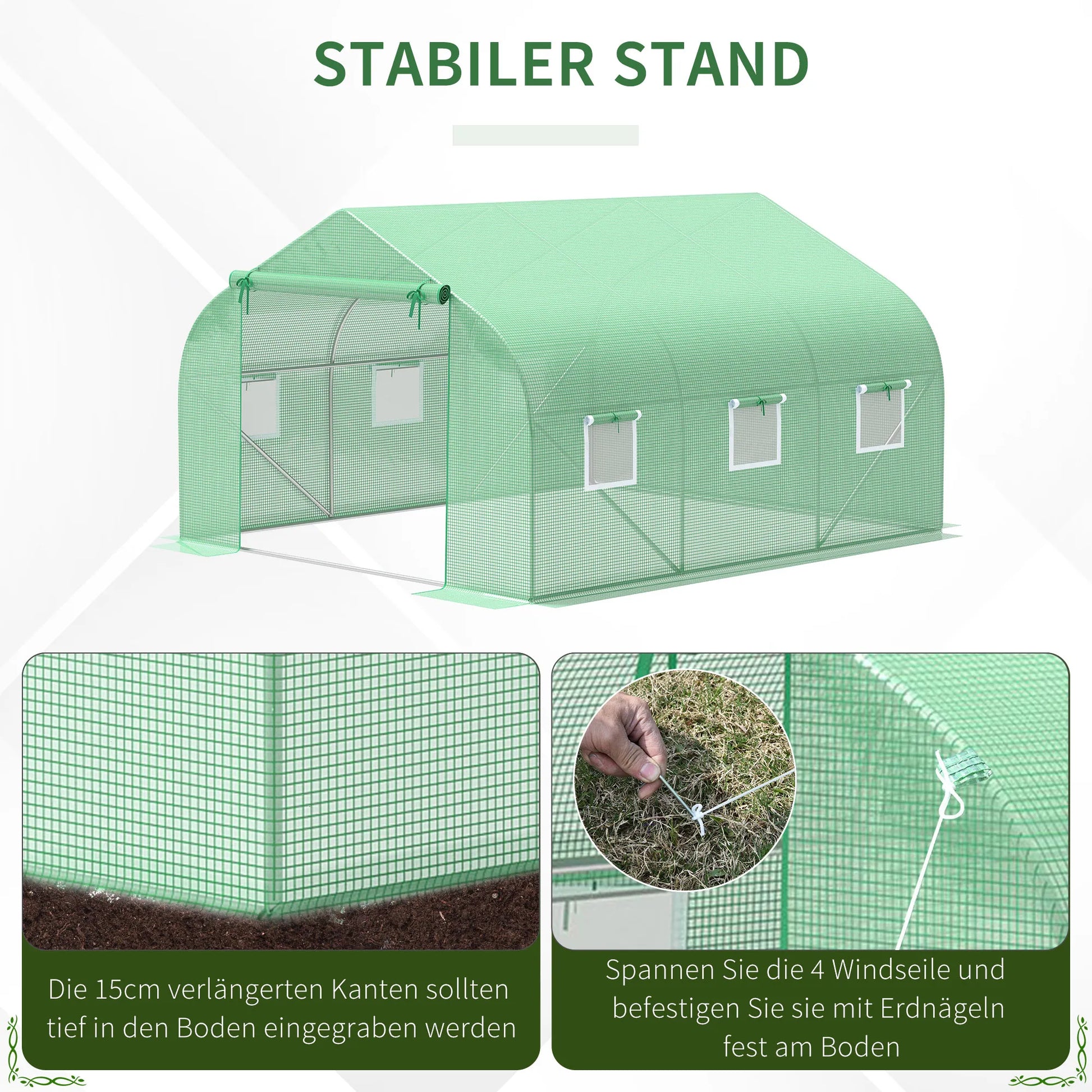 Plėvelės šiltnamis Plėvelės šiltnamis Šiltnamis Ankstyvųjų daržovių šiltnamis Augalų namelis Pomidorų namelis Dvišlaitis stogas  350L × 300B × 200H cm