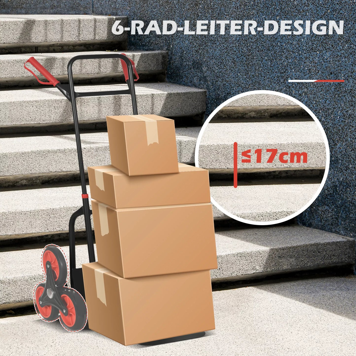 Laiptų keltuvas Sulankstomas vežimėlis su plieniniu rėmu, maks. 120 kg, 105,5 cm Transportavimo vežimėlis persikėlimui, dirbtuvėms, sandėliui