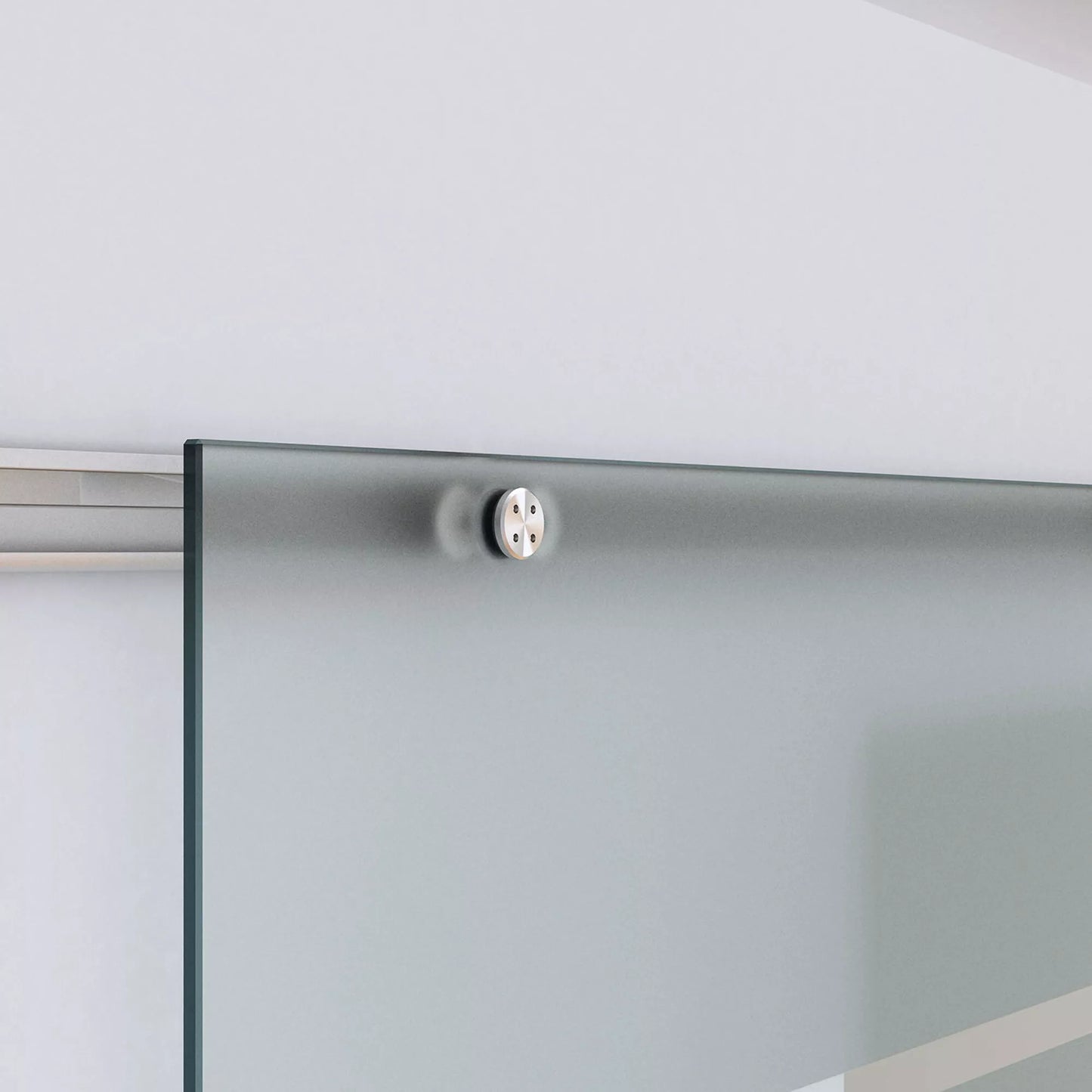 HOMCOM Stiklinės stumdomos durys, dalinai matintos, 900 x 2050 mm