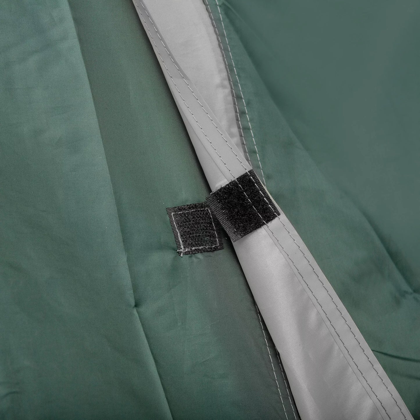 Dvivietė turistinė palapinė, tinklelio angos, pakaba lempai, nešimo krepšys, pilka+geltona