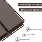 Schema su PP medžiaga ir struktūruotu paviršiumi