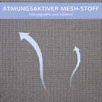 Mėlynos šunų lovelės tinklinio audinio paviršius iš arti