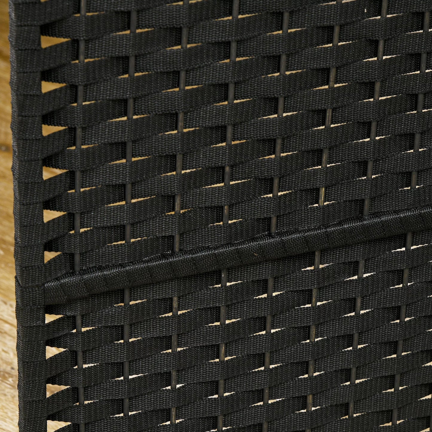 6 dalių kambario pertvara, sulankstomas privatumo skydas, privatumo sienelė svetainei, miegamajam, namų biurui, juoda