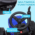Traktoriaus informacinė grafika apie muziką ir garsus