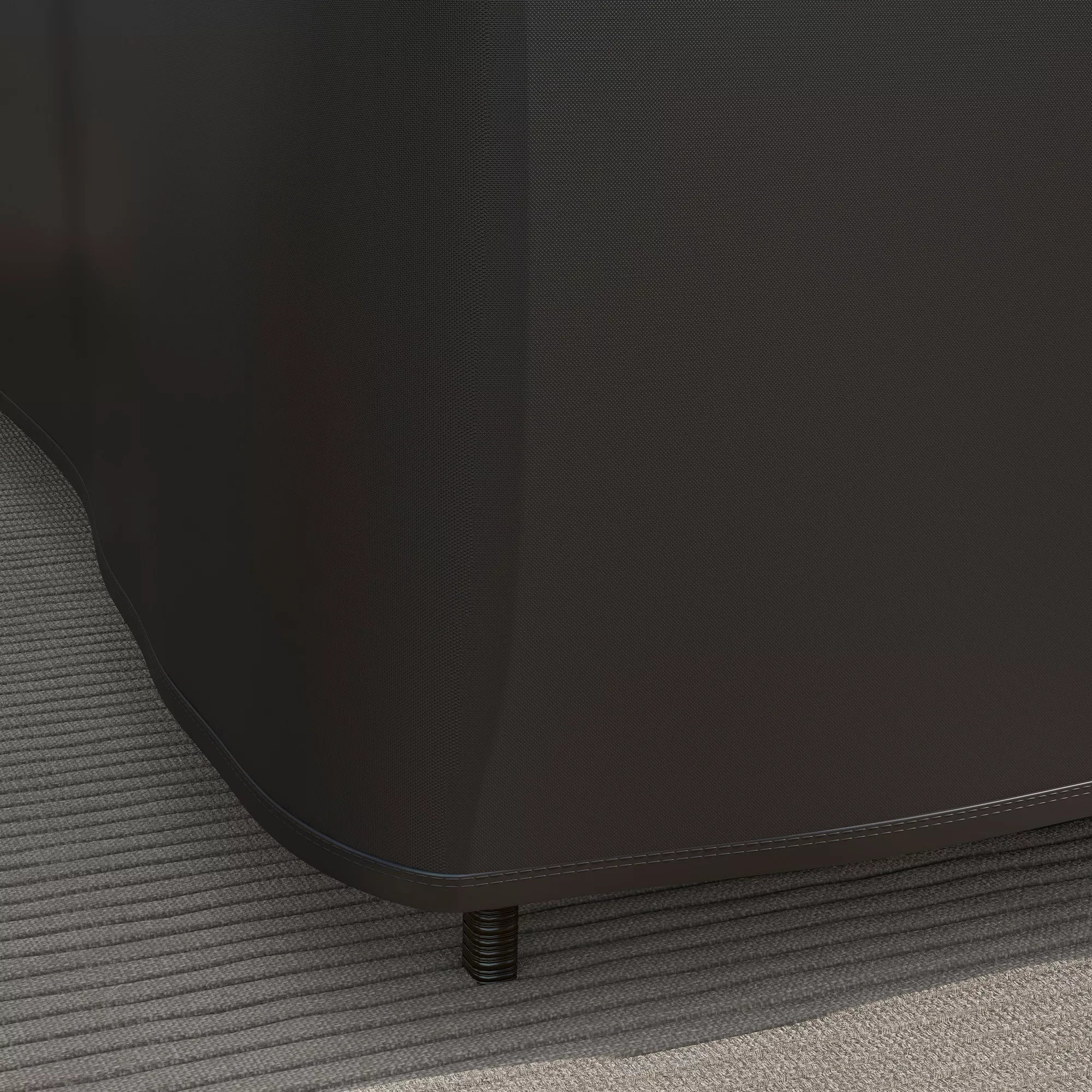 Sodo baldų apsauginis užvalkalas. L formos neperšlampamas užvalkalas kampiniam sofai, apsaugantis nuo UV spindulių. 250 x 250 x 79 cm. Juodos spalvos