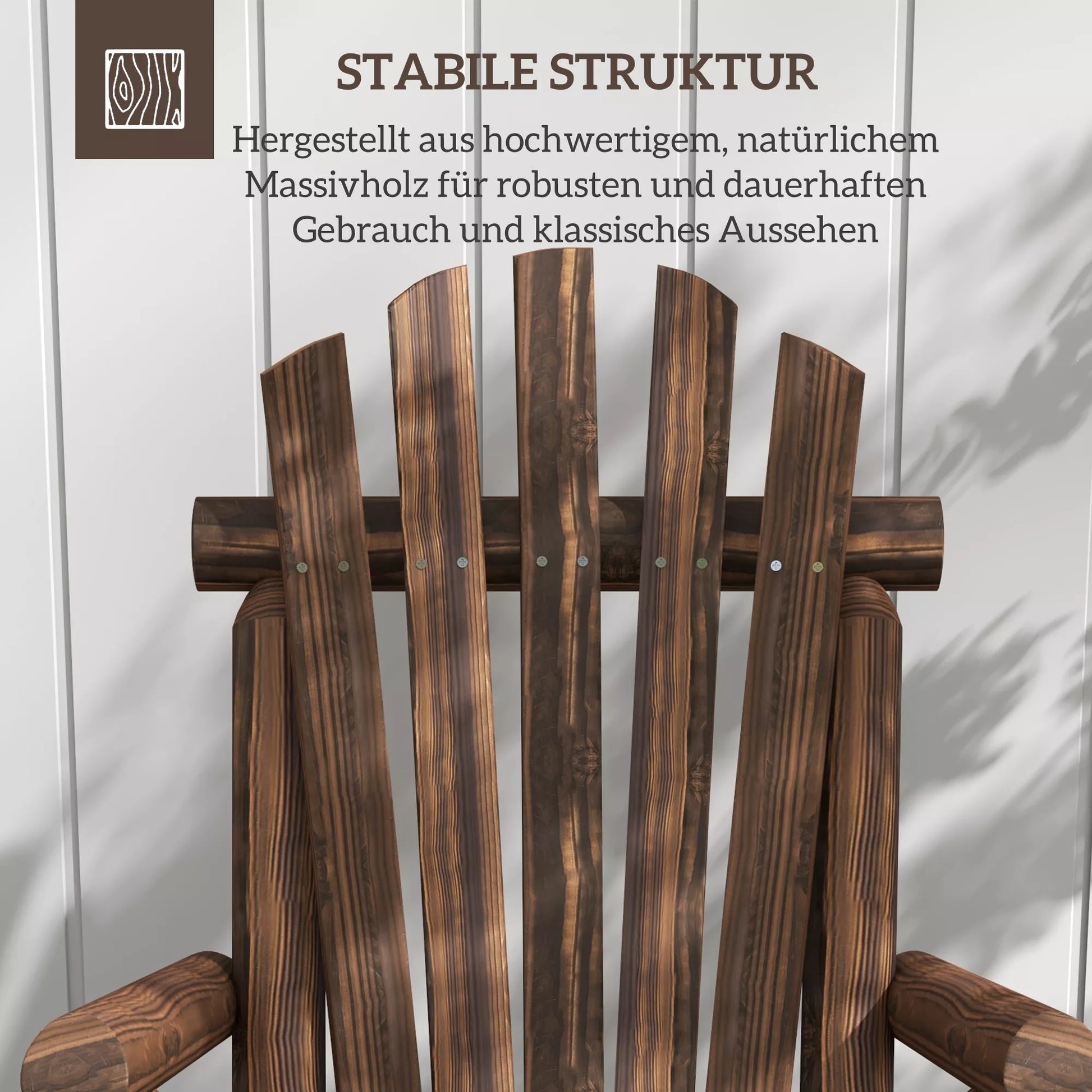 Sodo kėdė, lauko kėdė su aukštu atlošu, iki 113 kg, atspari atmosferos poveikiui, anglies spalvos