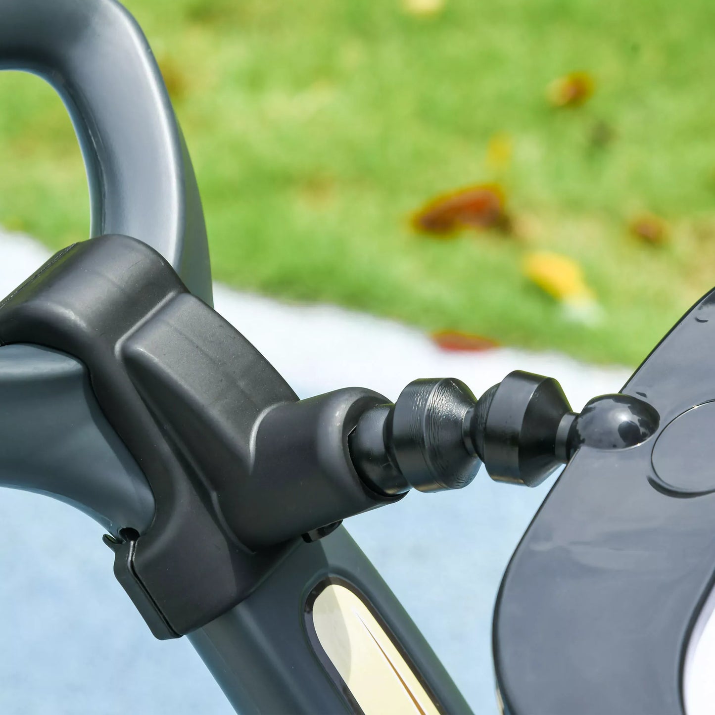 2-in-1 paspiriama mašinėlė, nuimamas stogelis, šviesos, muzika, garsinis signalas, plastikas ir metalas, 96 x 39 x 90 cm, balta/juoda