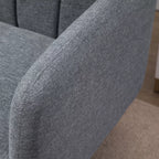 Sofa-lova su reguliuojamais atlošais, 173 cm, pilka