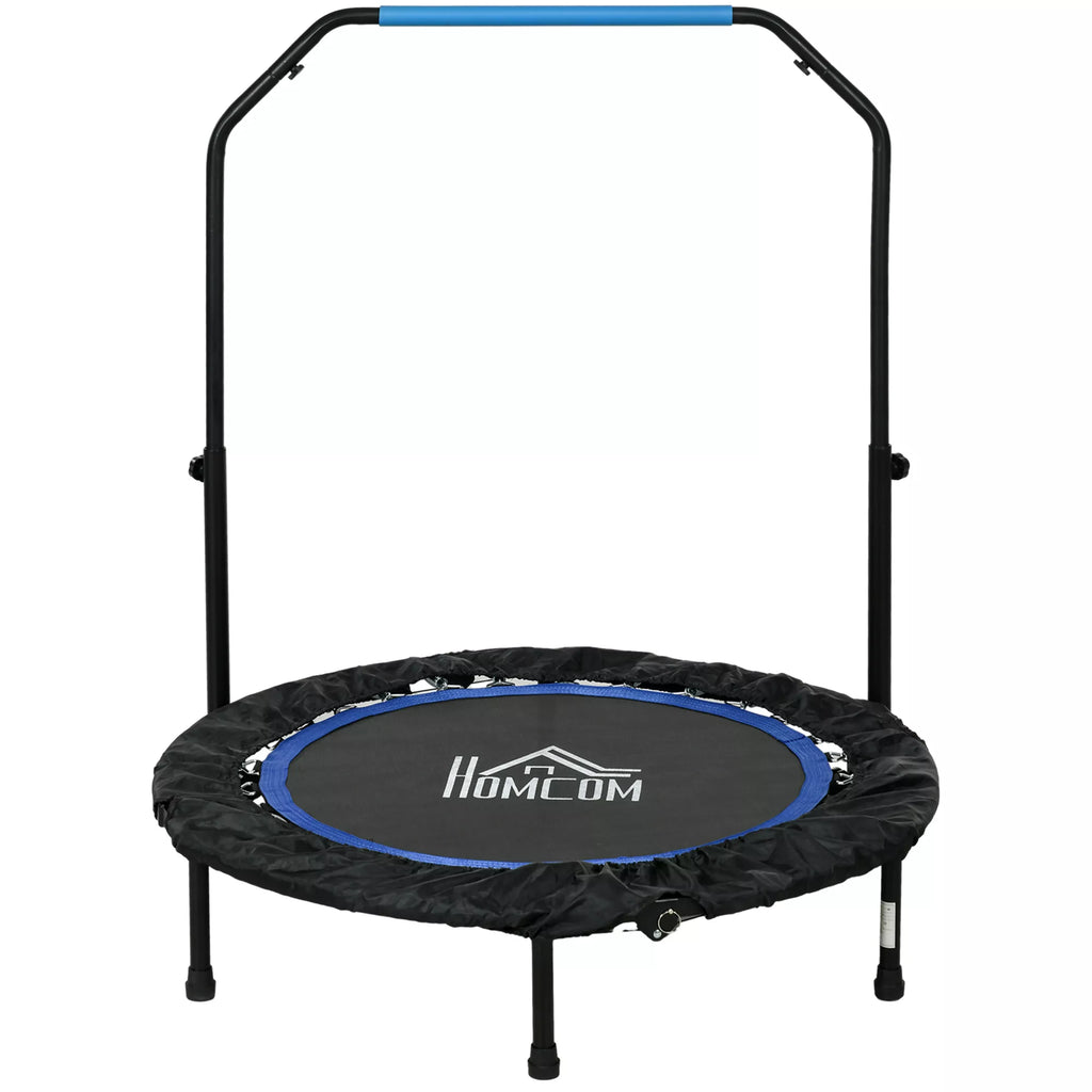 Fitneso batutas su reguliuojama rankena, 102 cm, iki 150 kg, juodos ir mėlynos spalvos