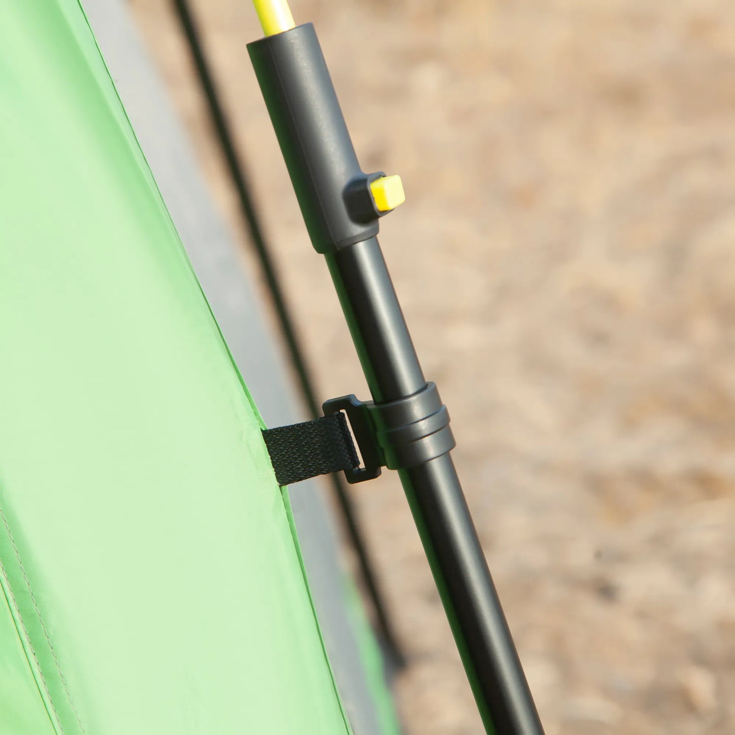 6 žmonių kempingo palapinė, šeimos kupolinė palapinė, dirbtinė oda (2000mm atsparumas vandeniui), lengvai pastatoma, skirta šeimoms, žygiams, festivaliams. Plienas, stiklo pluoštas. Žalia. 320 x 320 x 180 cm