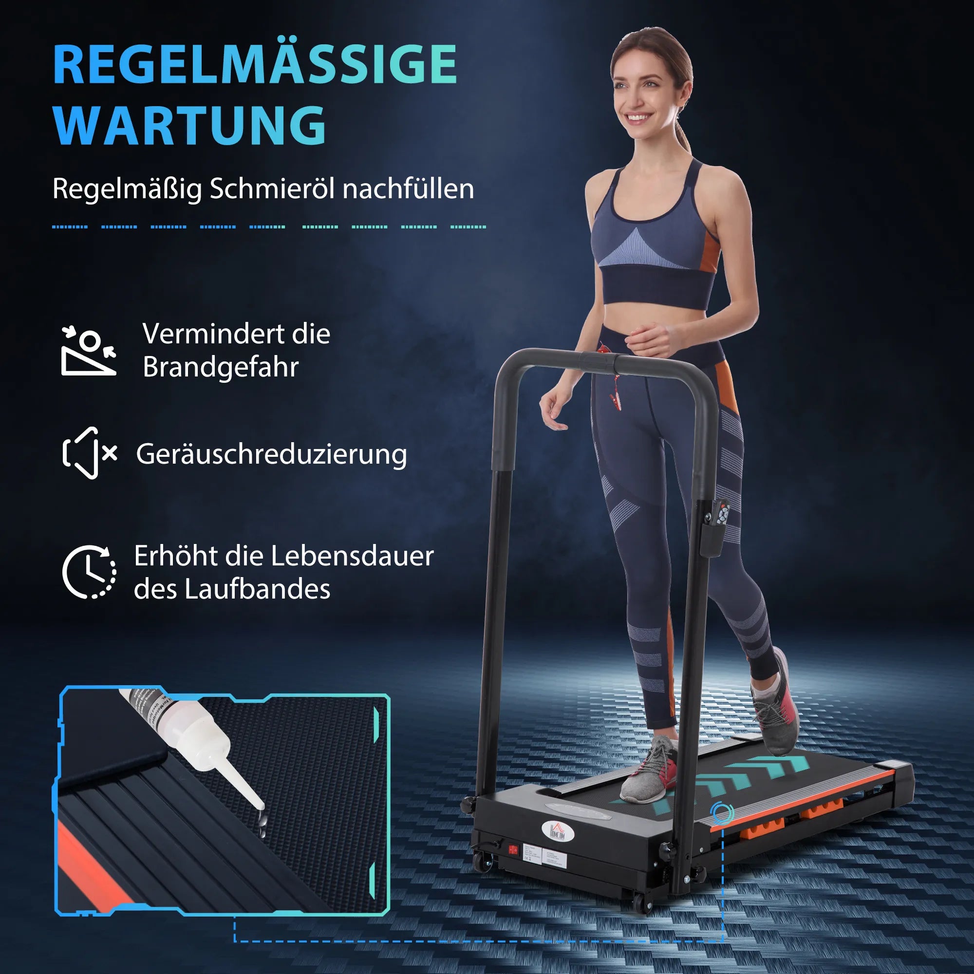 Schema su reguliaria bėgimo takelio priežiūra