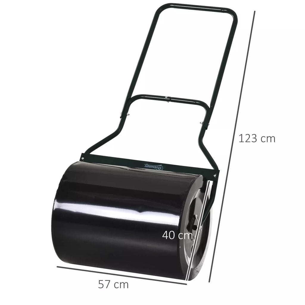 Vejos volelis su U formos rankena, 60 l, juodas, 57 x 40 x 123 cm