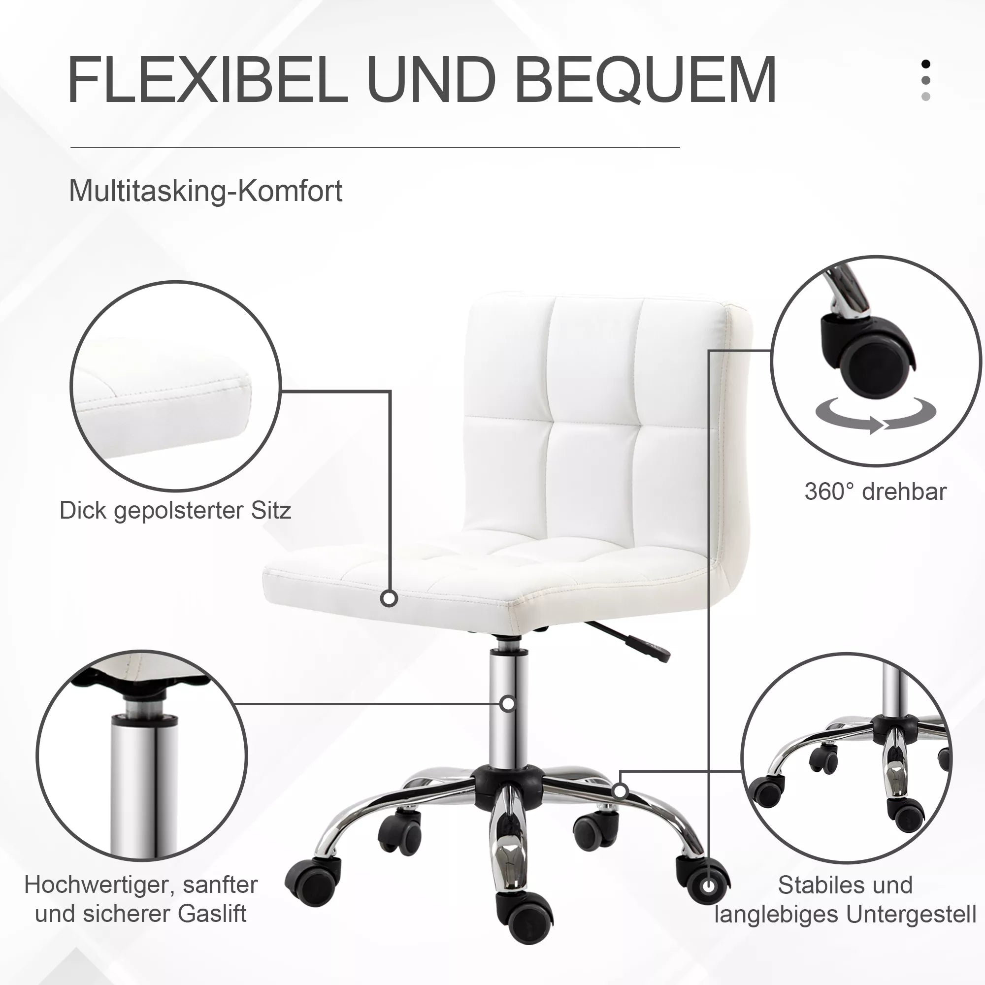 Schema su lanksčia kėde ir 360° pasukimu