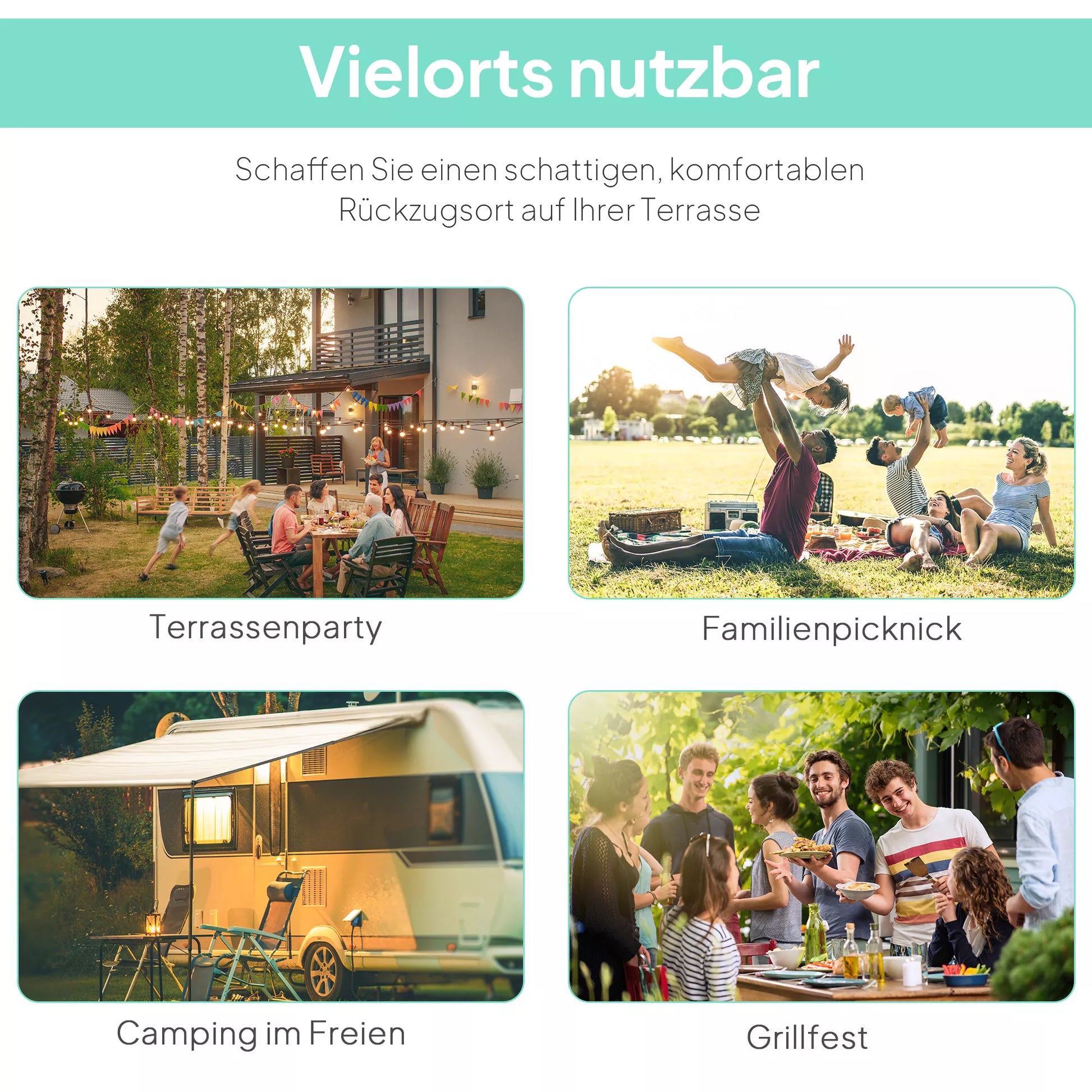 Paviljonas su atlenkiamu stogo prailginimu, atsparus atmosferos poveikiui, 3 x 2,5 m, kreminės baltos spalvos