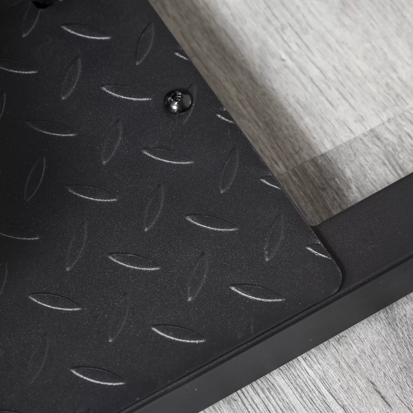 Sissy Squat treniruoklis pritūpimams, kojoms, pilvui ir sėdmenims, 3in1, reguliuojamas iki 120 kg, plienas, juodas, 50 x 97 x (44,5–56,5) cm