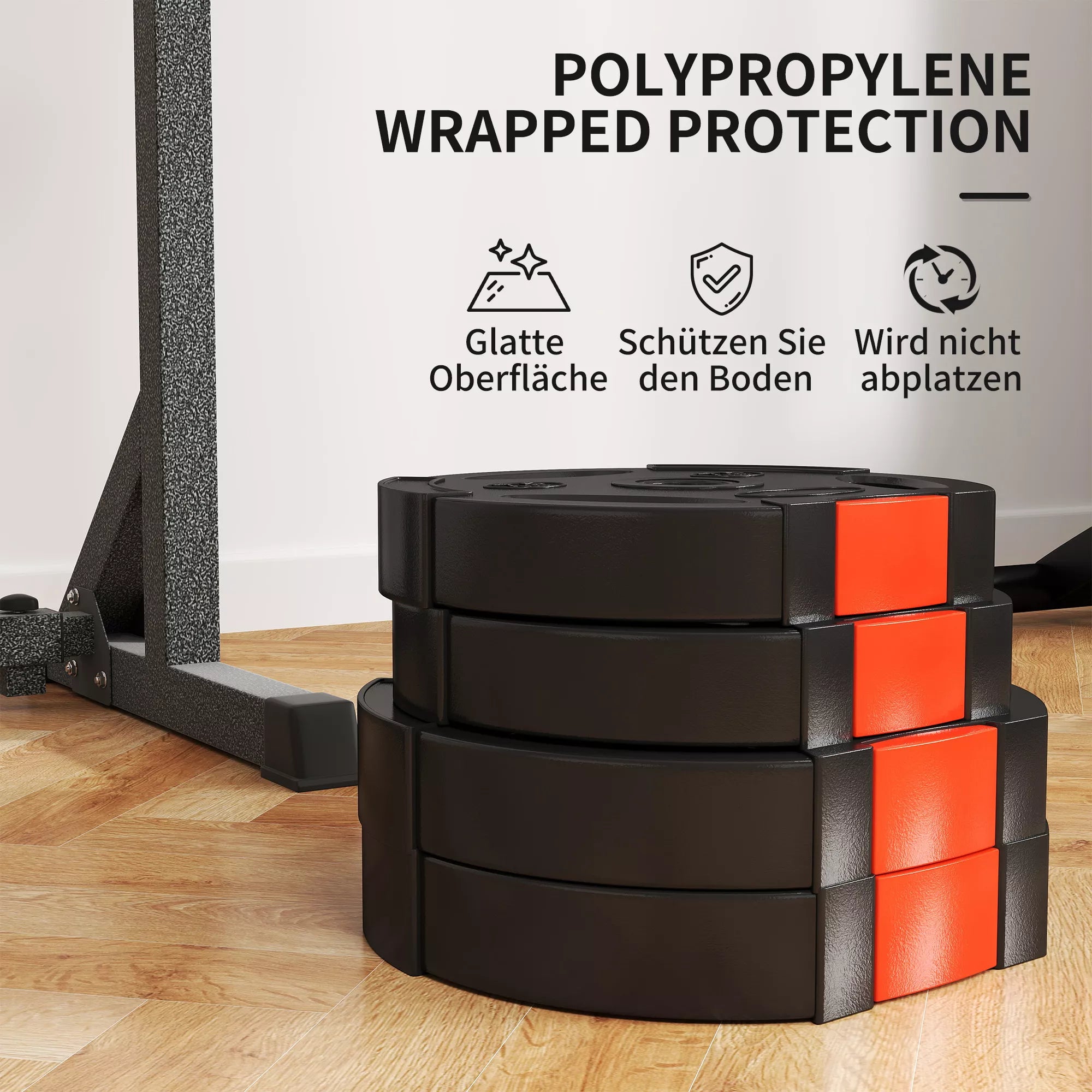 Svarmenų plokščių komplektas, 30 kg, juodas