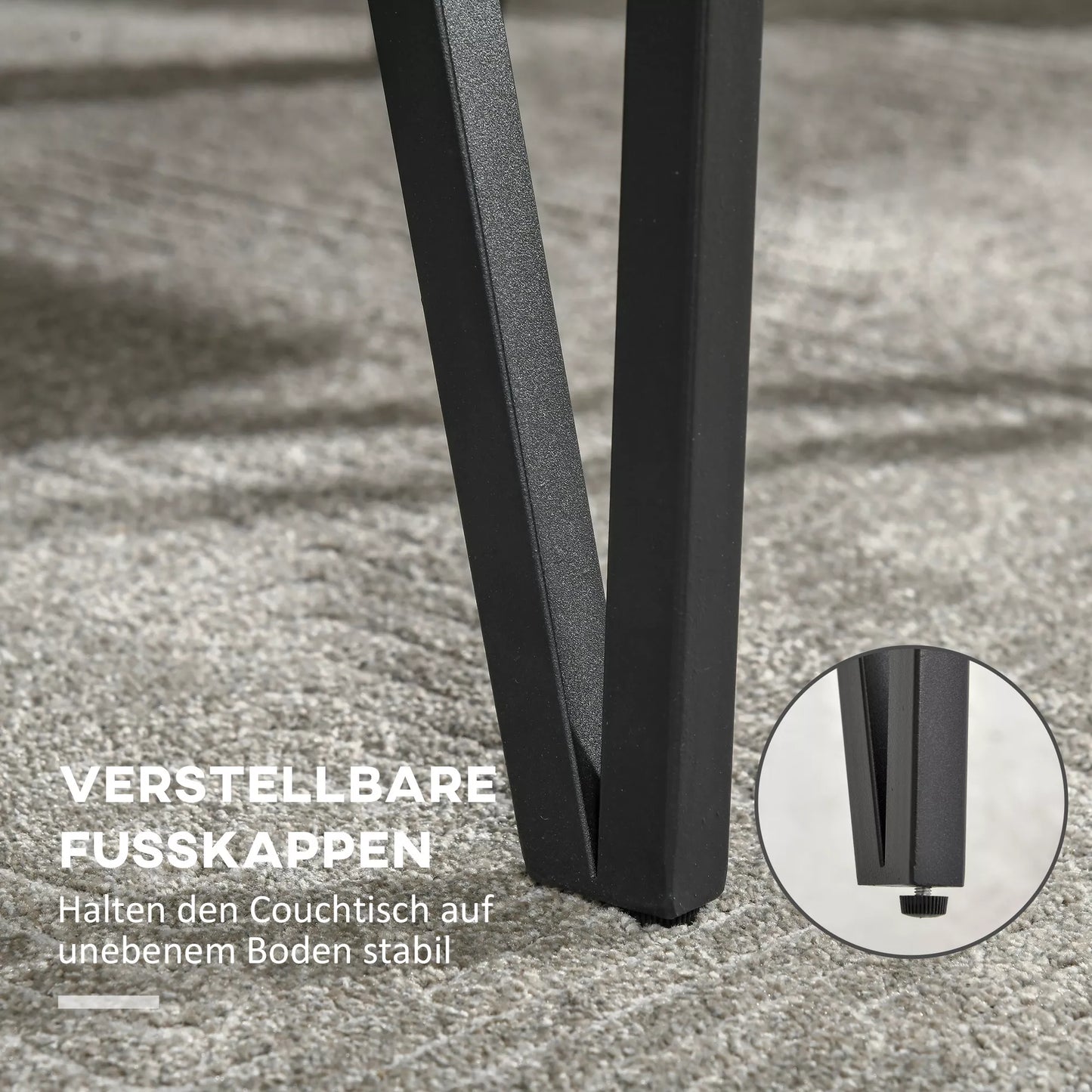 Kavos staliukas pramoninio dizaino 105 cm x 60 cm x 42 cm Juoda + Ruda