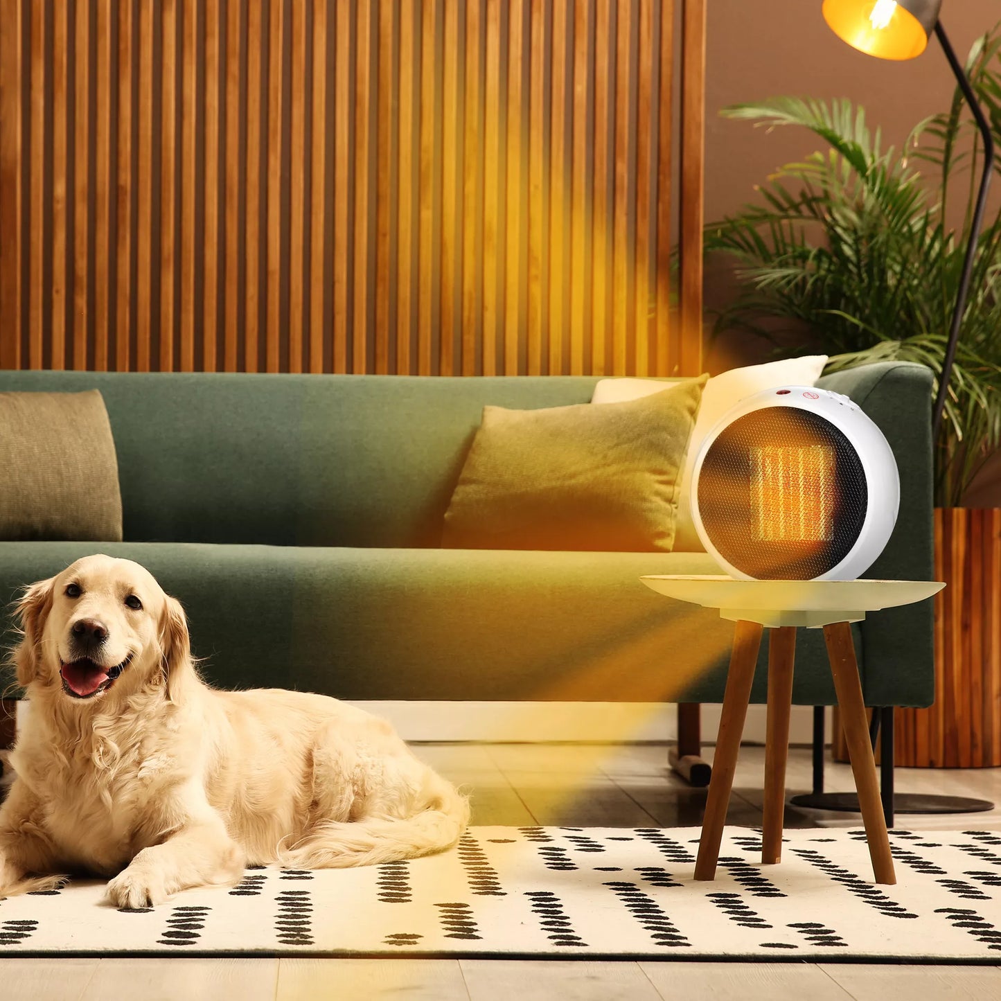 Elektrinis šildytuvas, ventiliatorius, šildytuvas, šildymo prietaisas, šiluma 900W/1500W Plastikas Baltas+Juodas 22 x 18,5 x 21 cm