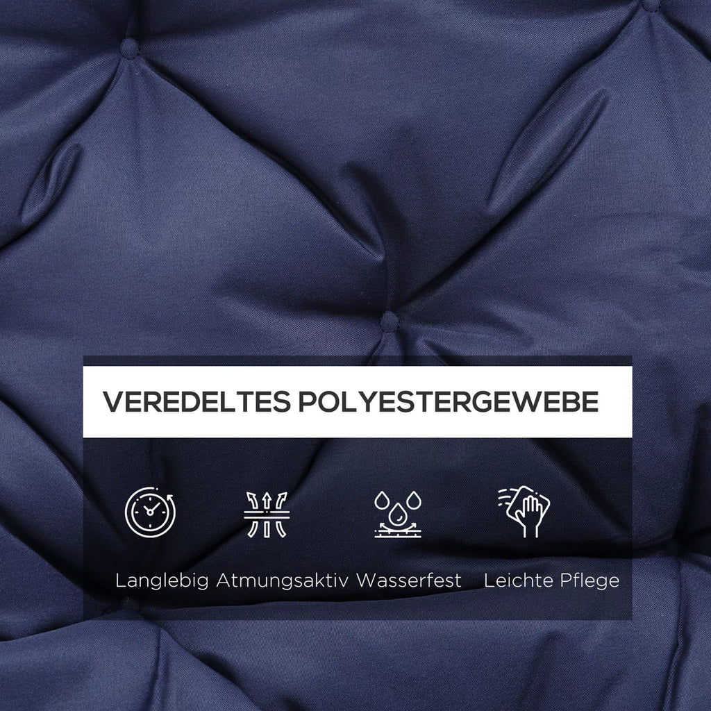 Sėdynės pagalvėlės su tvirtinimo juostomis, skirtos iki 3 asmenims, putų užpildas, sėdynės pagalvėlės