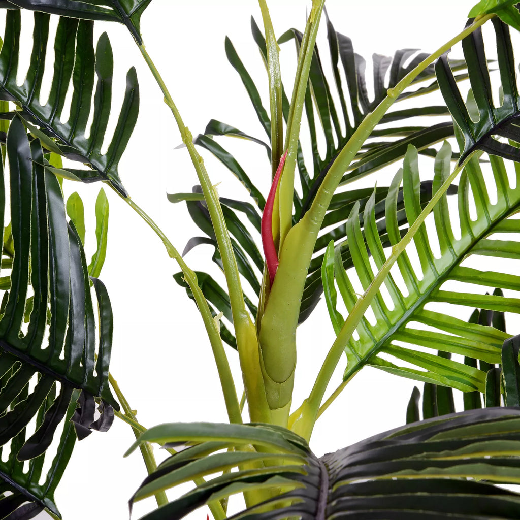 Dirbtinė palmė, dirbtinis augalas su vazonu, 150cm, plastikas