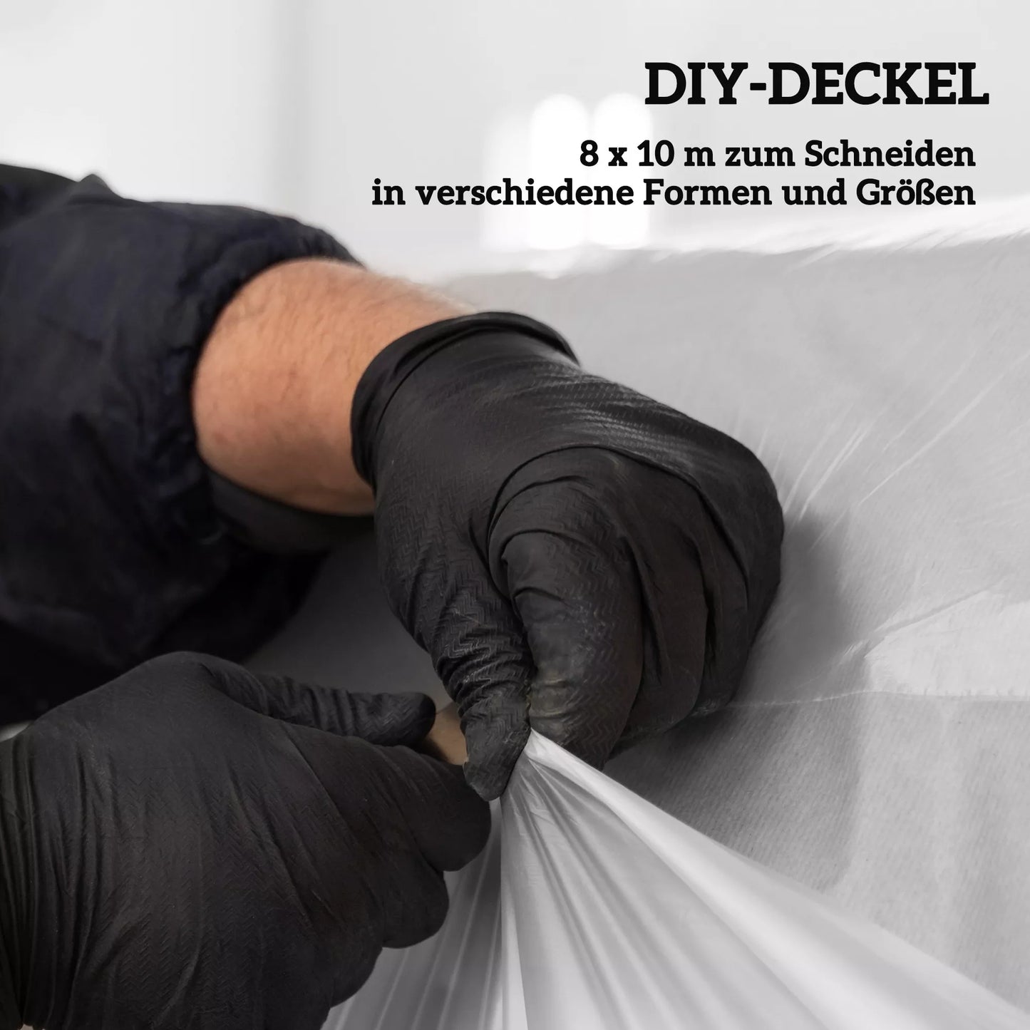 Šiltnamio danga iš plastiko, augalų dengimo plėvelė, atspari UV spinduliams, atspari vandeniui, 8 x 10 m