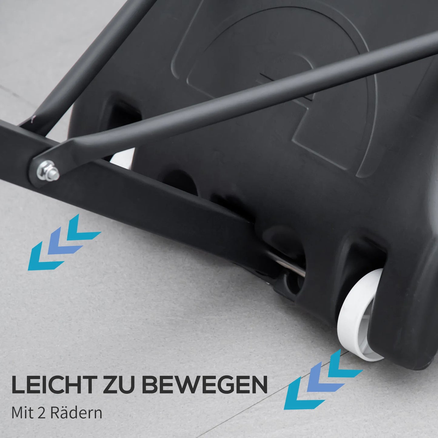 Krepšinio lankas, reguliuojamo aukščio, užpildomas pagrindas, labai stabilus, juodas, 131 x 49 x 195-250 cm