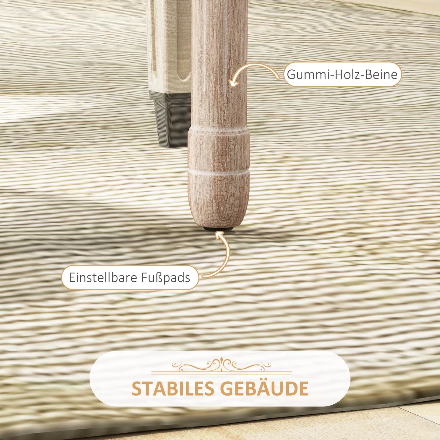 HOMCOM 2 vnt. Valgomojo kėdžių komplektas Virtuvės kėdės, Vintažinis dizainas, Rotango rašto imitacija, Natūralios spalvos + Kreminė