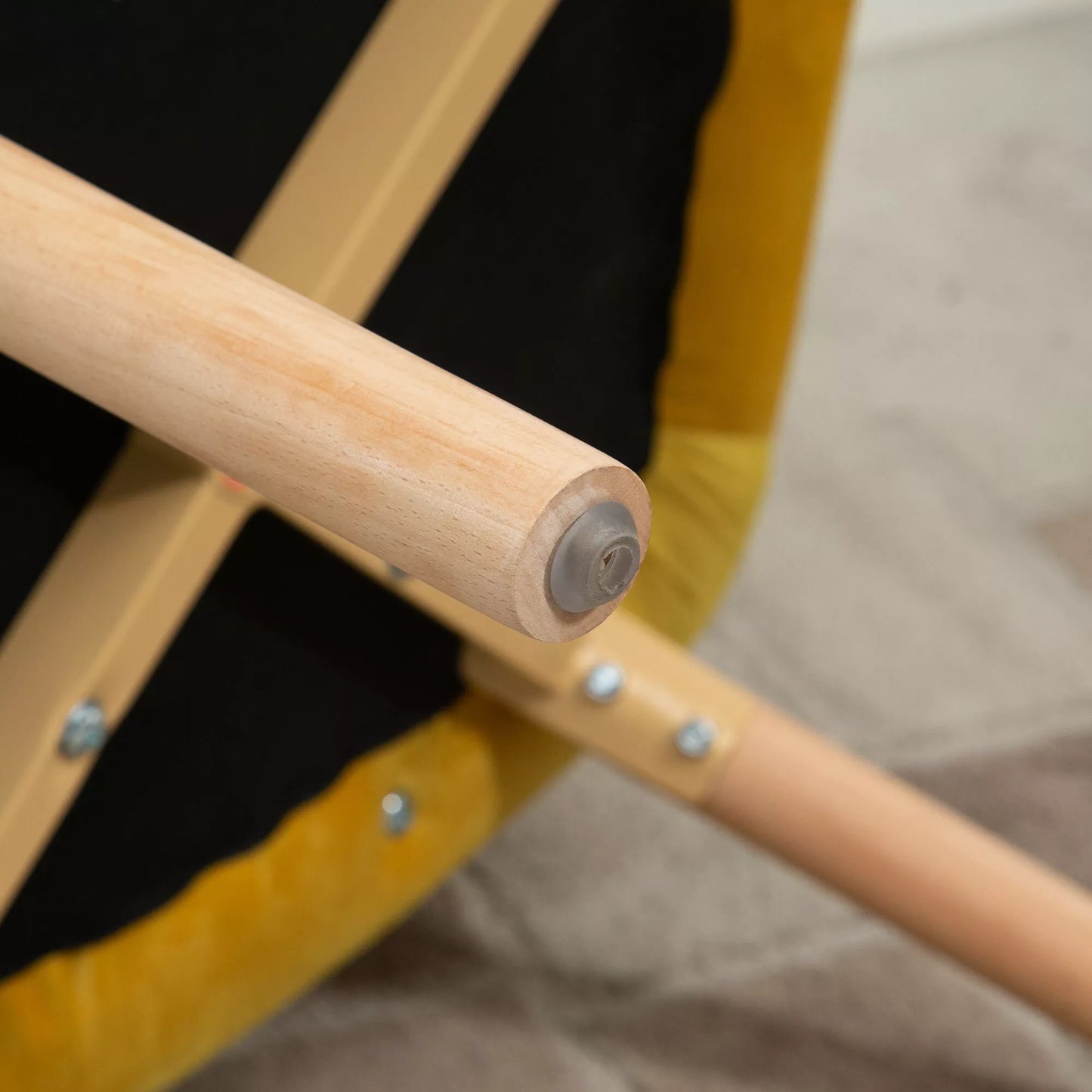 Svetainės fotelis, vienvietis fotelis su atlošu, aksominio poliesterio, putų užpildo, buko medienos, 71 x 76 x 101 cm, pilkos spalvos