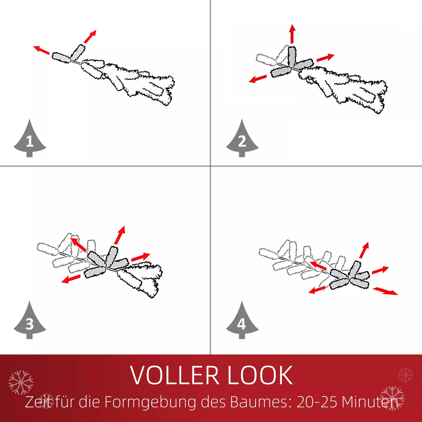 Dirbtinė Kalėdų eglutė 180 cm, dirbtinė pušis su 59 kankorėžiais, sniegu, 1111 šakų, skirta naudoti viduje