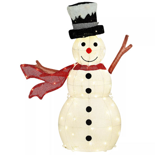 78 LED Kalėdinė dekoracija, Besmegenis, šiltai balta, plieninis rėmas, vidaus ir lauko, daugiaspalvis