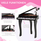Schema su pianino funkcijomis: 37 klavišų, 22 dainos ir LED